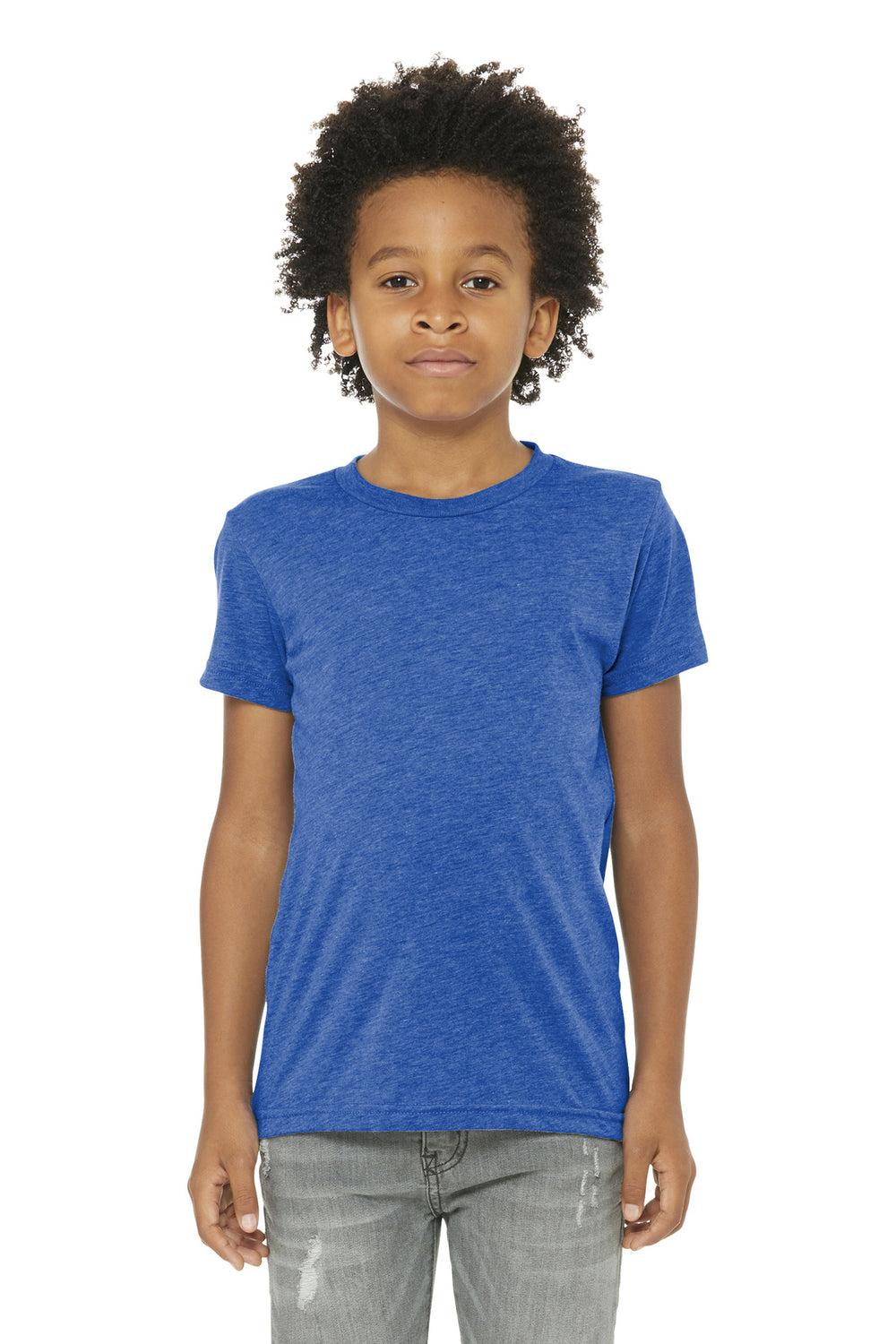 BELLA+CANVAS ® Youth Triblend Short Sleeve Tee. BC3413Y - True Royal Triblend