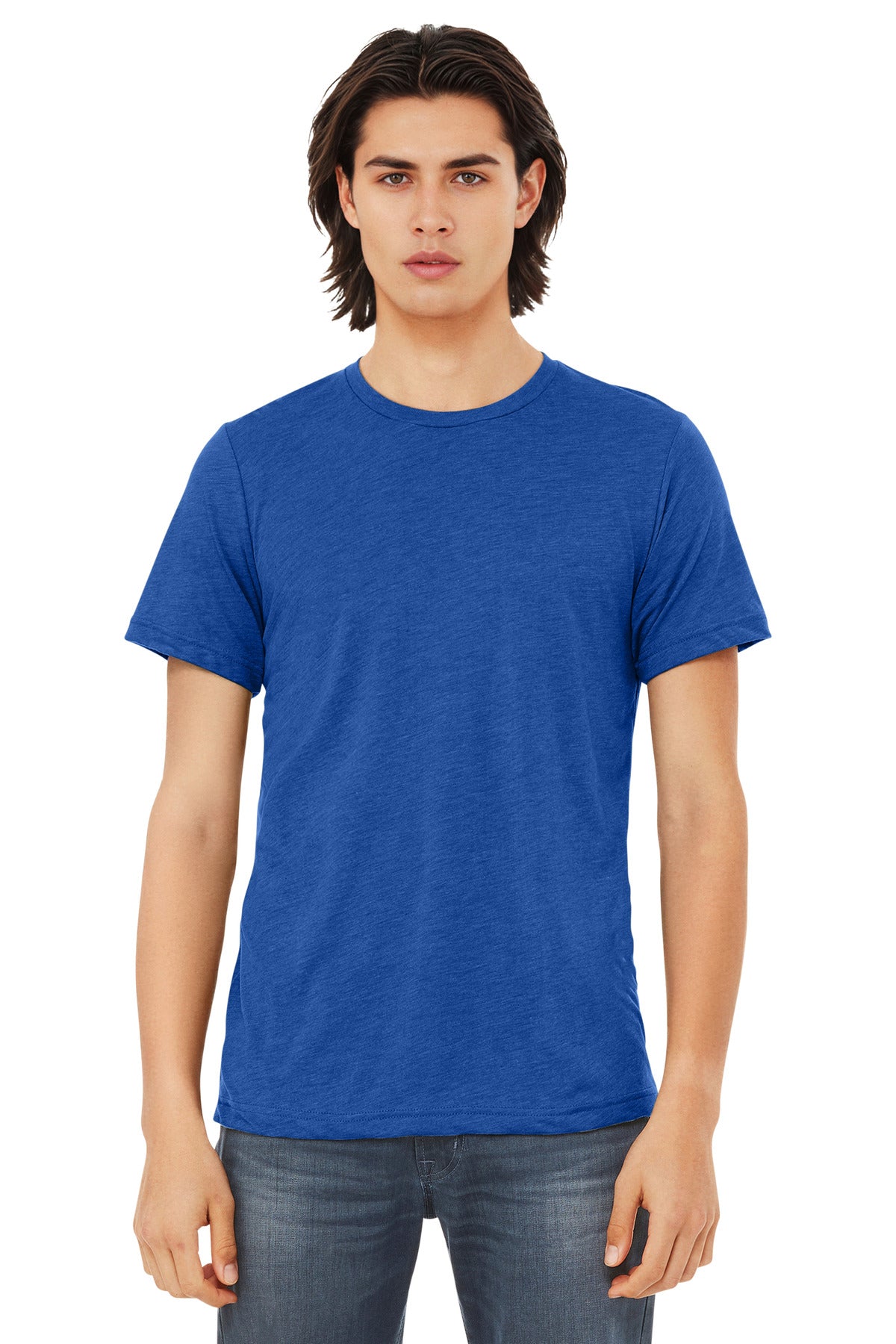 BELLA+CANVAS ® Unisex Triblend Short Sleeve Tee. BC3413 - True Royal Triblend