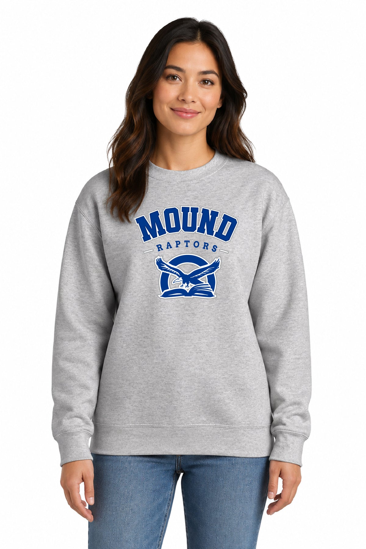 Adult Port & Co Essential Fleece Crewneck Sweatshirt. PC90