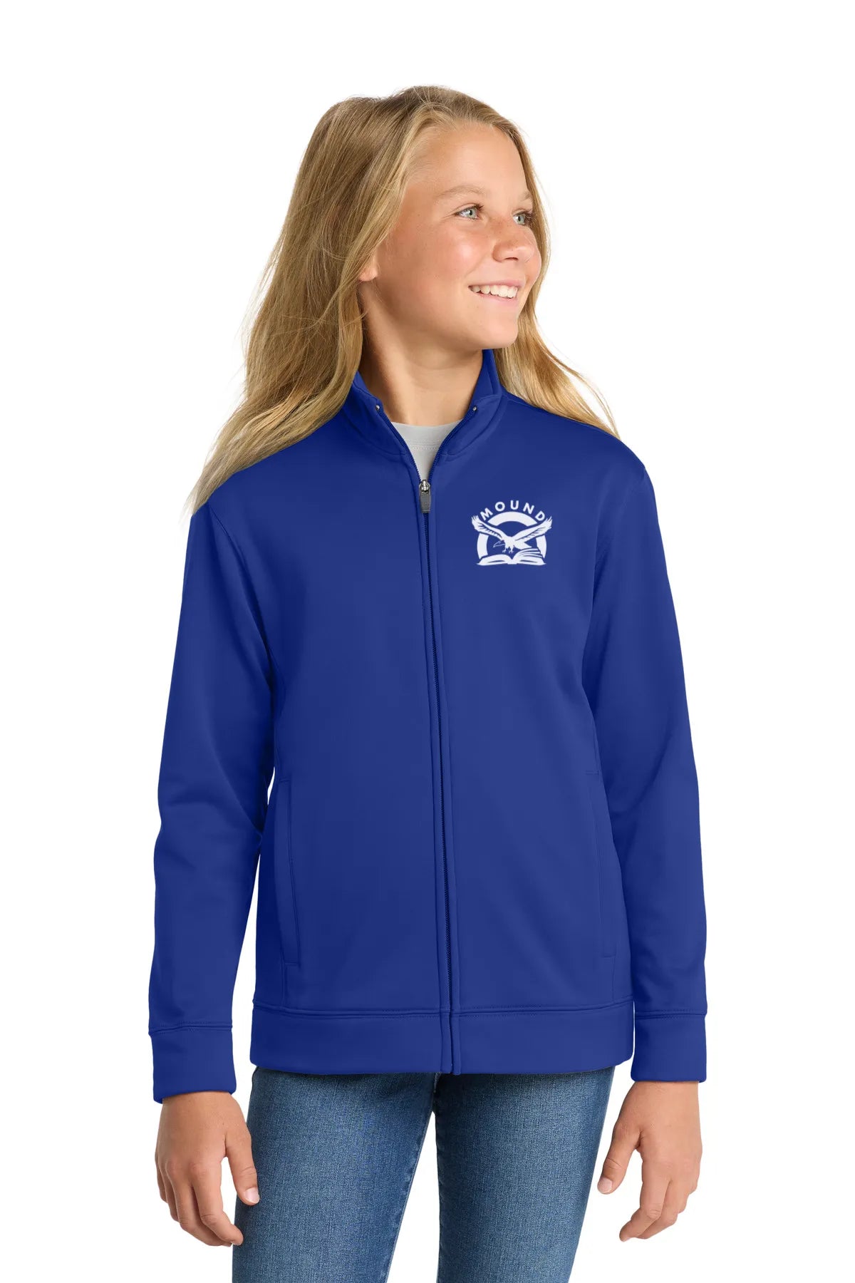 Sport-Tek® Youth Sport-Wick® Fleece Full-Zip Jacket.  YST241